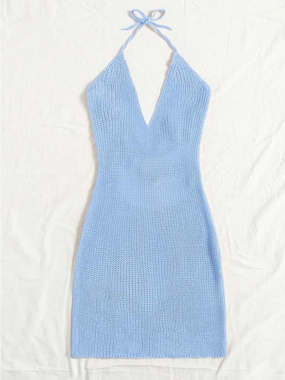 Amazon MakeMeChic Women’s Sleeveless Halter Cover Up Dress Size Small